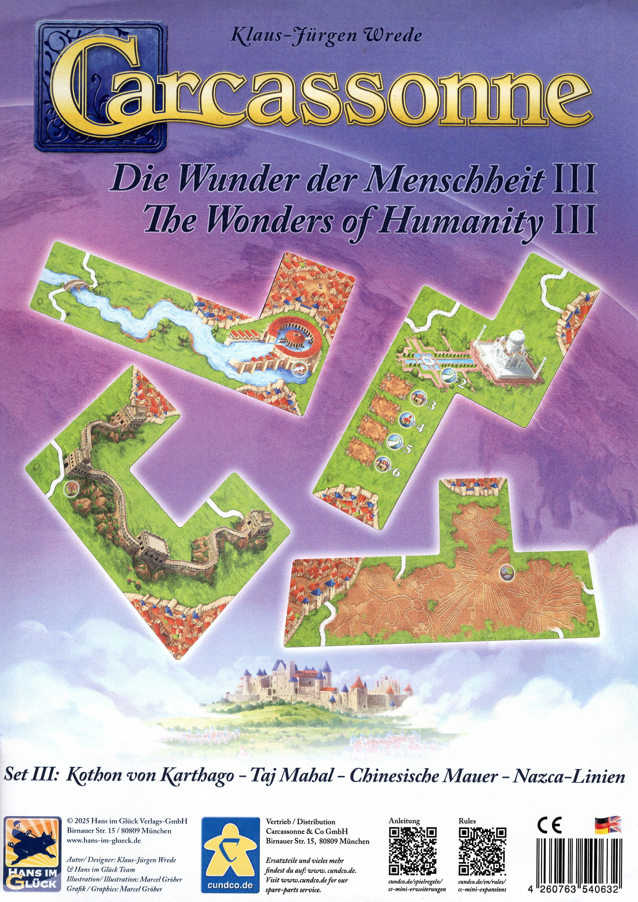 Carcassonne: The Wonders of Humanity - Set 3 Mini-Expansion