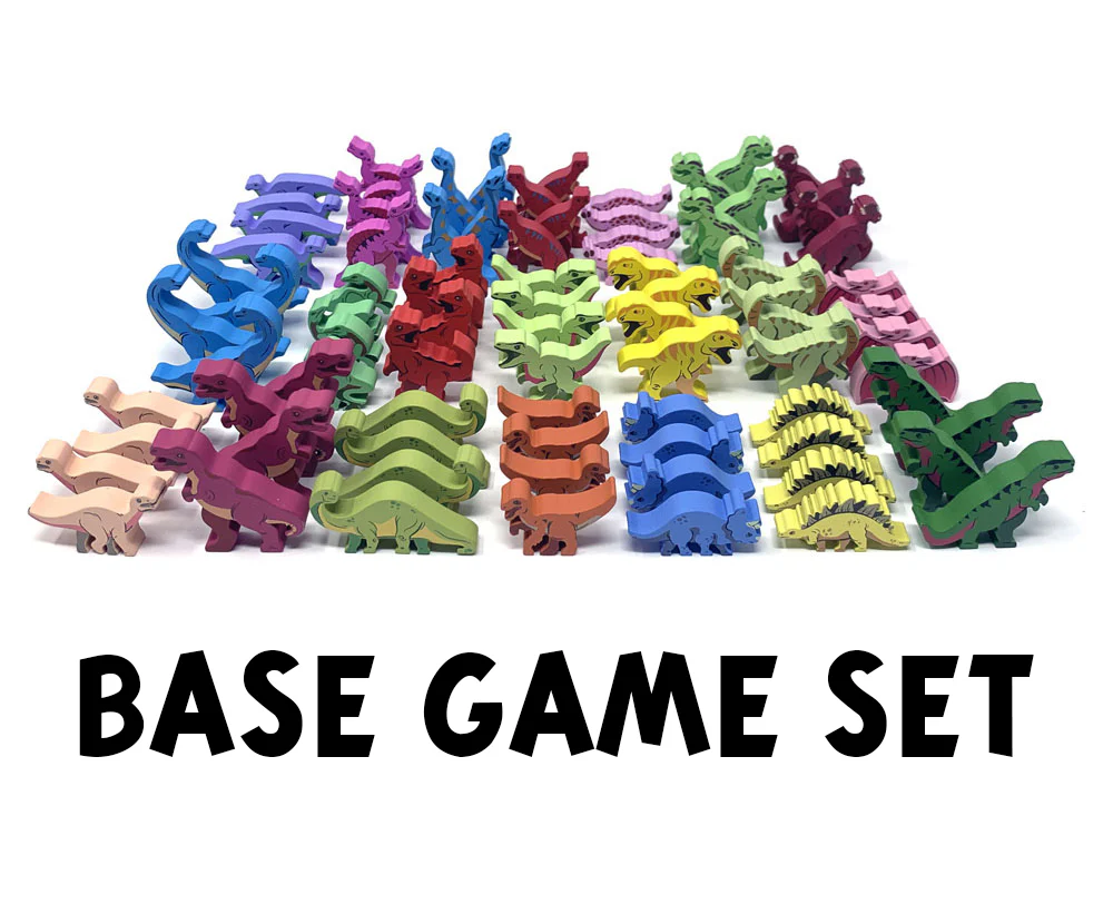 Dinosaur Island: Wooden Dinosaur Upgrade Set (Meeple Source) - Image 3