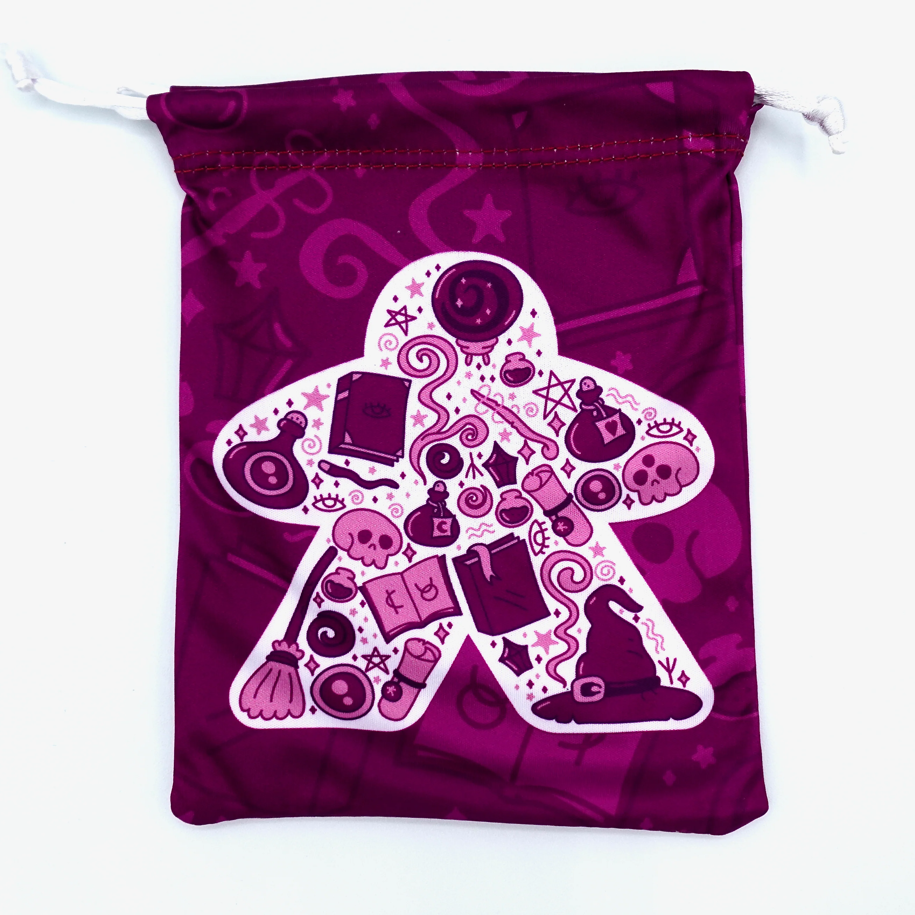 Microfiber Drawstring Bags - Meeple Patterns - Image 13