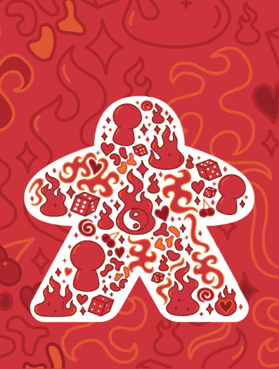 Microfiber Drawstring Bags - Meeple Patterns - Image 2