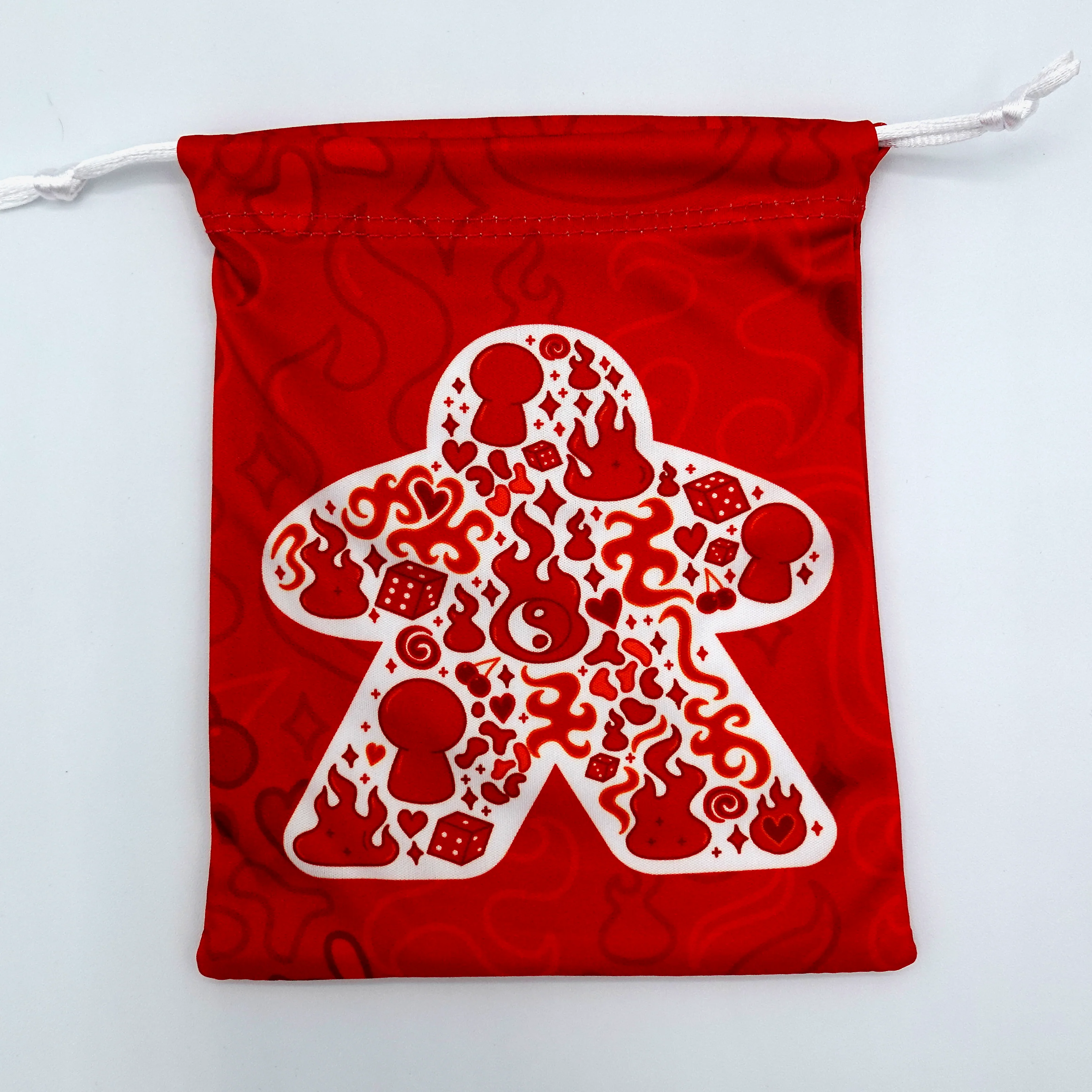 Microfiber Drawstring Bags - Meeple Patterns - Image 3