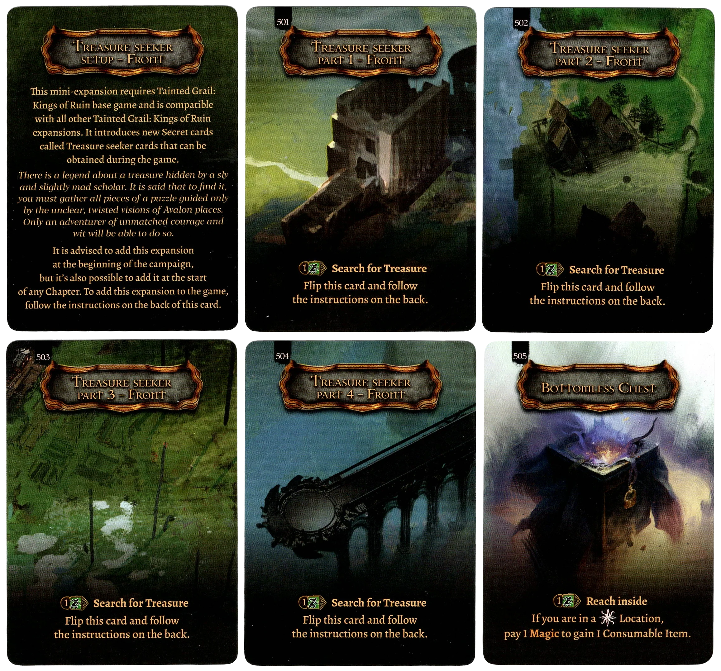 Tainted Grail: Kings of Ruin – Treasure Seeker Promo Cards